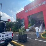 Delincuentes entran a sucursal Santander de la Chapultepec Sur, Morelia