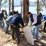 Más de 4 toneladas recolectadas, en Primera Jornada de Limpieza de la Presa de Cointzio