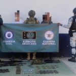 Dentro del Plan Paricutín, SSP y Defensa detienen a 2 en posesión de armas largas en Apatzingán