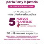 Con Plan Michoacán, 5 nuevas universidades Rosario Castellanos: Iemsysem