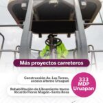 Con Plan Michoacán van 333 mdp para obras en Uruapan: Rogelio Zarazúa