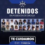 SSP detiene a 20 personas con dosis de droga en la última semana