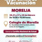 SSM arranca hoy jornada masiva de vacunación contra el sarampión en Morelia