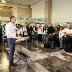 Alfonso Martínez da la bienvenida a las y los paisanos a Morelia