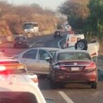 Se registra choque múltiple y volcadura en la Morelia–Salamanca