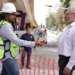 ¡En su recta final! Supervisa Bedolla últimos detalles del puente La Hielera, en Uruapan