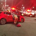 Accidente automovilístico deja un herido cerca del Obelisco a Lázaro Cárdenas, en Morelia