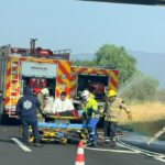 Coordina CRUM atención tras accidente de autobús en la Autopista de Occidente