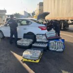 Aseguran Guardianes del Camino 5 maletas con 65 kilos de mariguana en la Autopista de Occidente: SSP