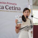 Beca Rita Cetina da tranquilidad a las familias: Gabriela Molina