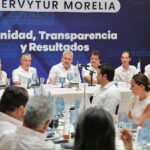 Al tomar protesta al Consejo de Canaco-Servitur Morelia, destaca Bedolla impulso a la infraestructura estatal