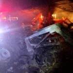 Arde galera con alimento para ganado y dos tractores en Parácuaro