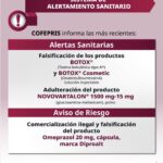 Cofepris advierte sobre la falsificación de los productos Botox y Botox Cosmetic