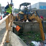 Continúan trabajos de desazolve del Dren Barajas
