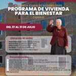 Inicia segunda etapa del registro de Vivienda para el Bienestar; conoce sedes, fechas y requisitos