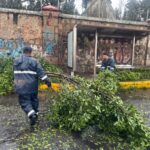 Atienden Brigadas Municipales reportes por lluvias de este viernes