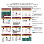 Ya está disponible el calendario escolar 2026-2027; serán 185 días de clases