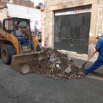 Ooapas da seguimiento integral a trabajos con retiro de escombro en distintos puntos de Morelia
