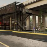 Puente peatonal de Tres Puentes garantizará cruce seguro sobre las vías del tren