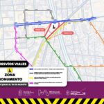 Conoce los ajustes viales en la zona del Obelisco por obras del teleférico y Morebús