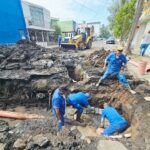Ooapas atiende colapso en línea sanitaria en la calle Pascual Ortiz Rubio