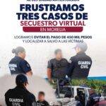 Frustra Unidad Antiextorsión de la Guardia Civil 3 secuestros virtuales en Morelia