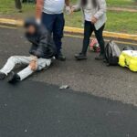Choque entre motocicletas deja dos heridos en el Libramiento Oriente de Morelia