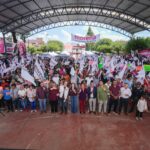 Gladyz Butanda moviliza ejército guinda en Zacapu en defensa de la 4T