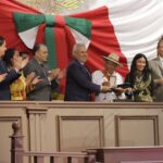 Entrega 76 Legislatura Presea “Suprema Junta Nacional Americana” a las Comunidades Indígenas Mazahua con Autogobierno
