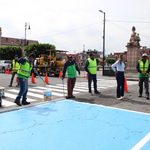 Gobierno de Morelia realiza balizamiento y mantenimiento de señalética para movilidad segura y accesible  