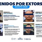Estrategia contra la extorsión rinde resultados; detenidos 6 objetivos prioritarios en agosto y septiembre: Bedolla