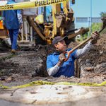 Ooapas realiza trabajos de desagüe para controlar escurrimiento y evitar filtraciones en vialidad