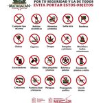 Estos son los objetos que no podrás llevar a las Fiestas Patrias