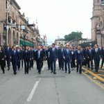 Desfile por Aniversario de la Independencia llena de fervor patrio el Centro de Morelia
