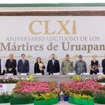 Encabeza Raúl Zepeda ceremonia por el 161 aniversario luctuoso de los Mártires de Uruapan