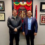 Carlos Torres Piña se reúne con Napoleón Gómez Urrutia para fortalecer el papel del sindicalismo en la transformación de Michoacán